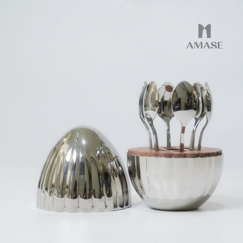 Set Quả Trứng Muỗng Cao Cấp Phối Sọc