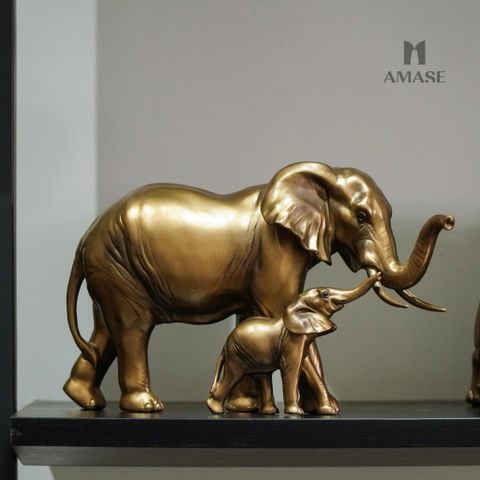 Tượng Decor Voi Vàng _ Country Style