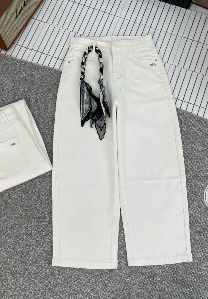  HQJeans® Quần jeans nữ dáng boy rộng dáng bom chất jeans mềm mịn co giãn màu mới HQ251 