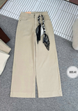  HQJeans® Quần Suông jeans nữ dáng lỡ 90cm kaki jeans mềm mịn co giãn màu mới HQ252 
