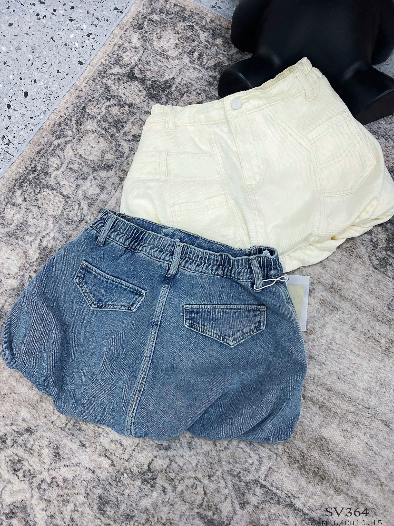  HQJeans® Chân váy jeans bí cao cấp bên trong có lót lưng thun mẫu mới chất lượng VNXK HQ202 