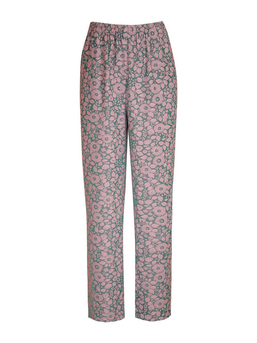  HẠNH - Bộ quần dài áo cổ sơ mi tay ngắn chất liệu gấm 0437/5.366 