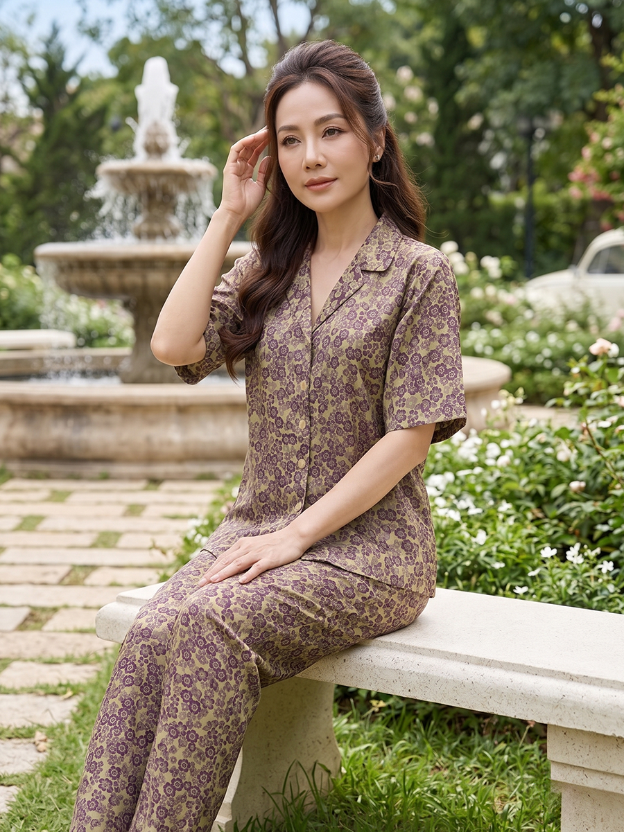  HẠNH-Bộ Quần NT Chất Liệu Gấm 0437/6.176 