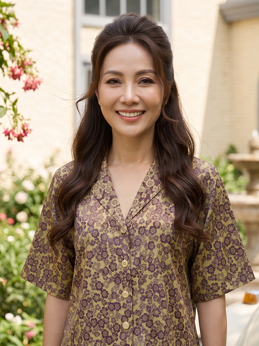  HẠNH-Bộ Quần NT Chất Liệu Gấm 0437/6.176 