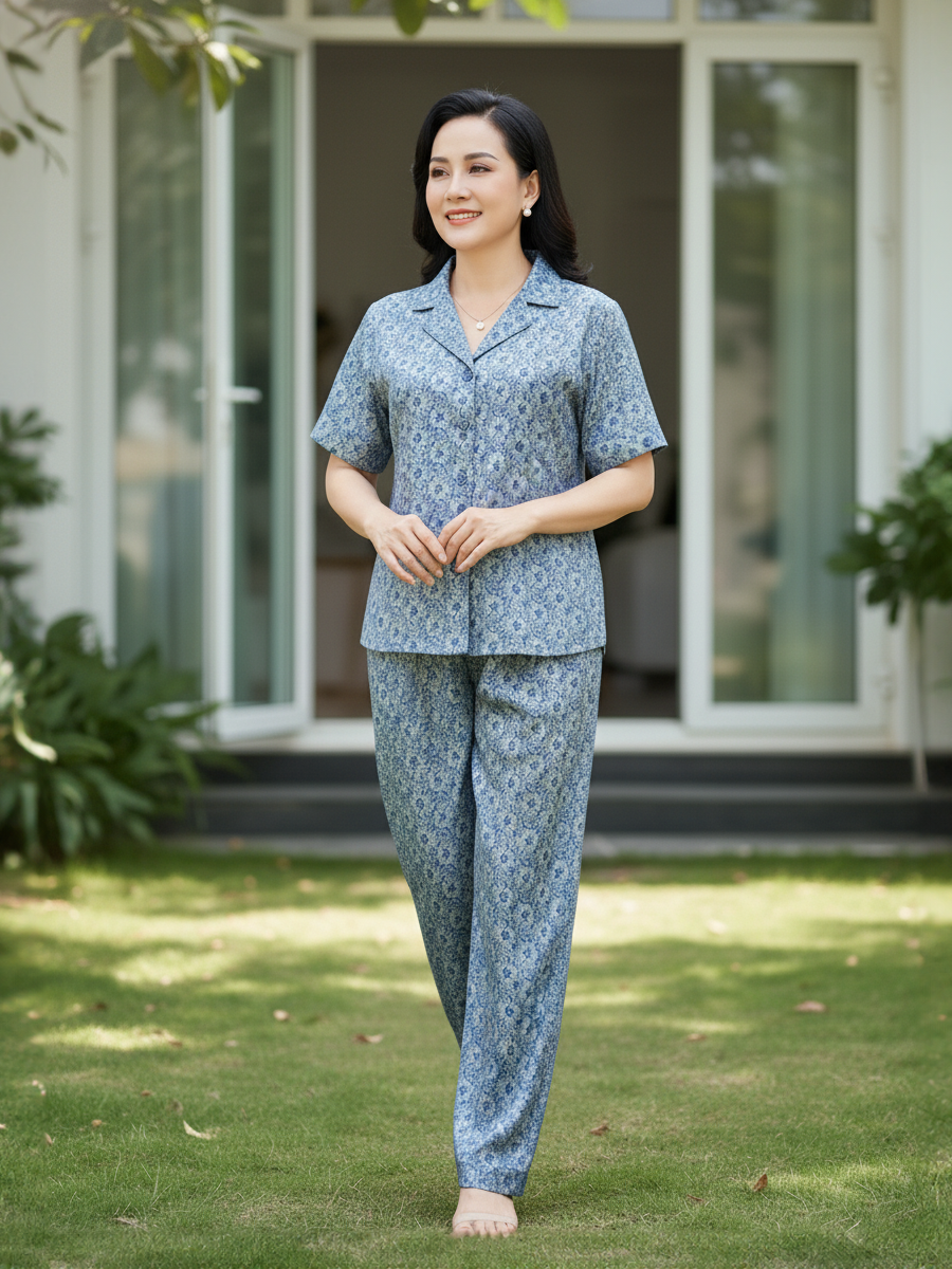  HẠNH - Đồ bộ chất liệu gấm 0437/6.51 