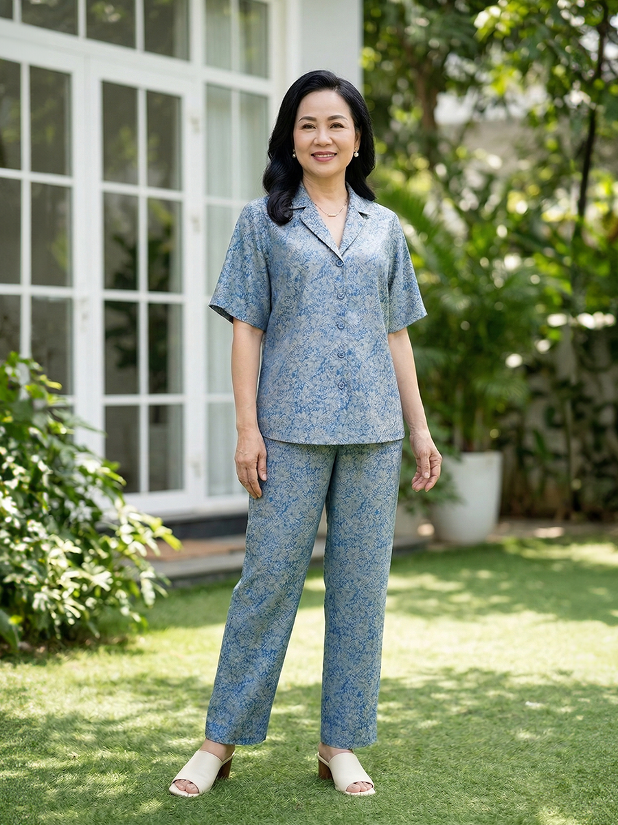  HẠNH - Bộ quần chất liệu gấm 0437/6.52 