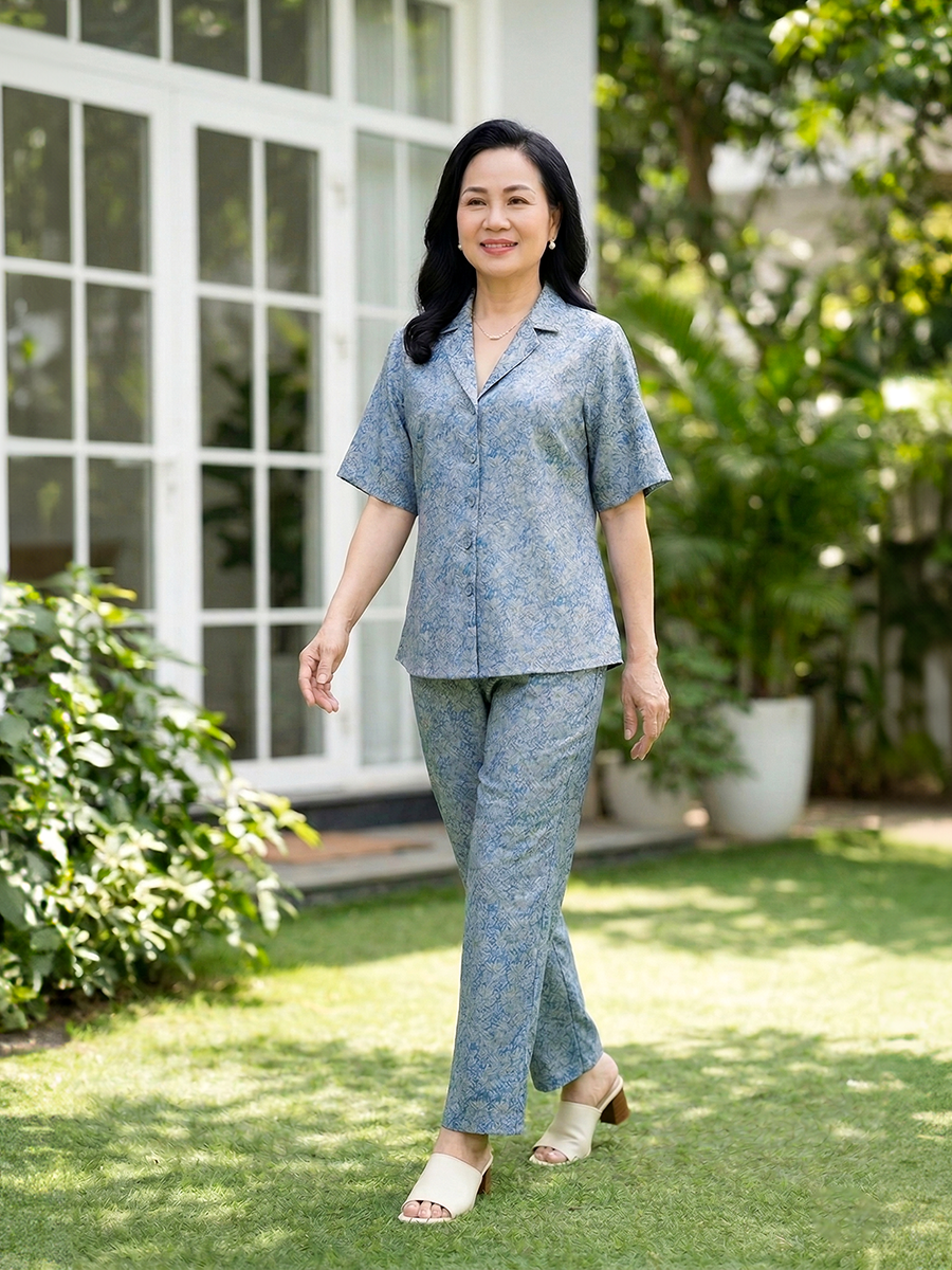  HẠNH - Bộ quần chất liệu gấm 0437/6.52 