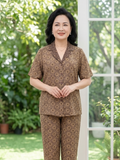  HẠNH - Bộ quần dài chất liệu gấm 0437/6.58 