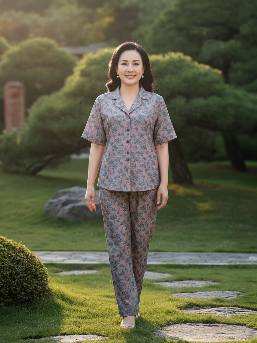  HẠNH - Bộ quần chất liệu Gấm 0437/6.61 