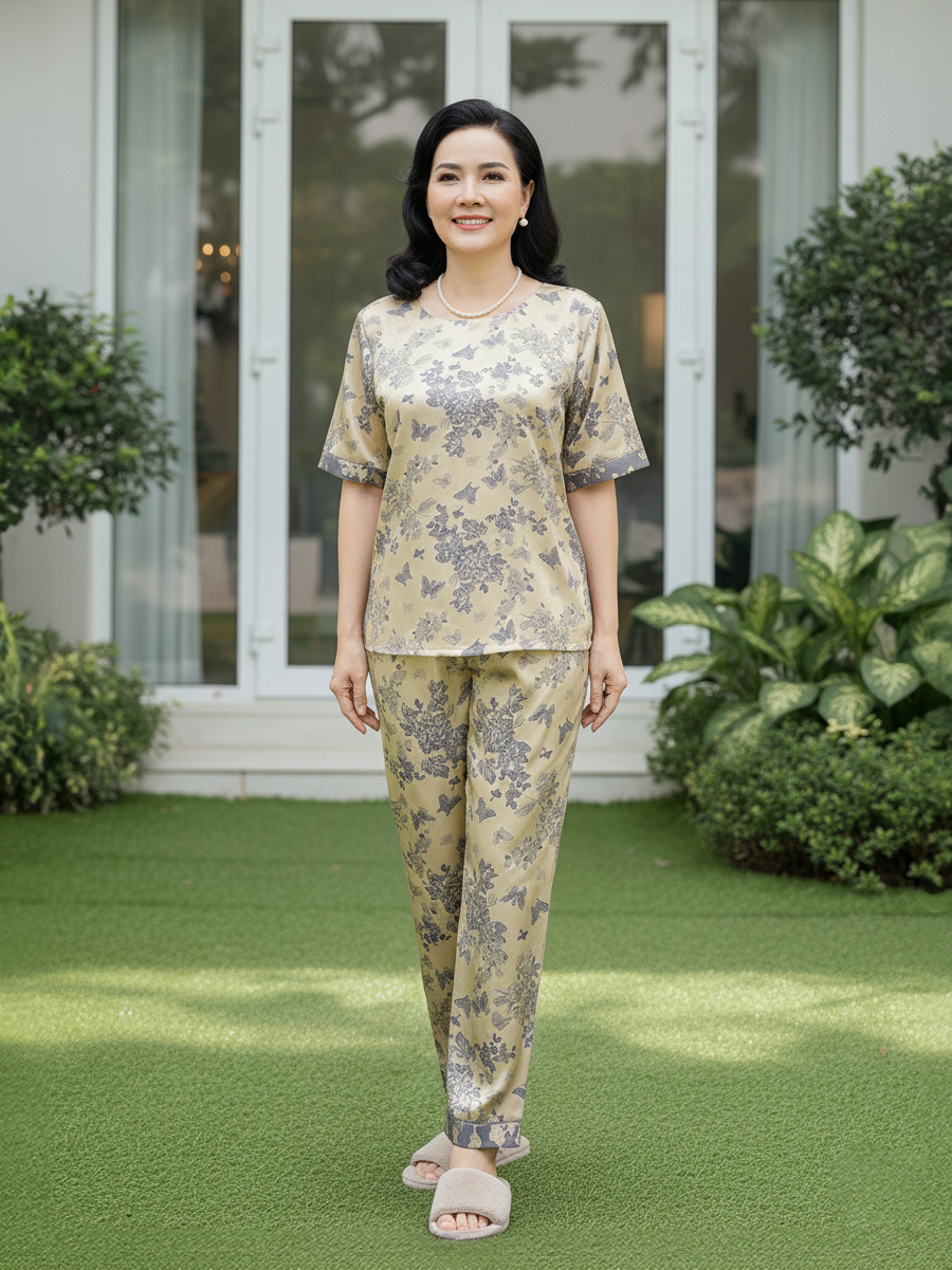  HẠNH - Bộ quần chất liệu gấm 0470/5.504 