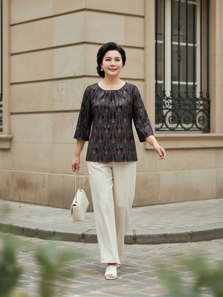  HẠNH - Áo kiểu chất liệu thun 2 da 0483/5.494 