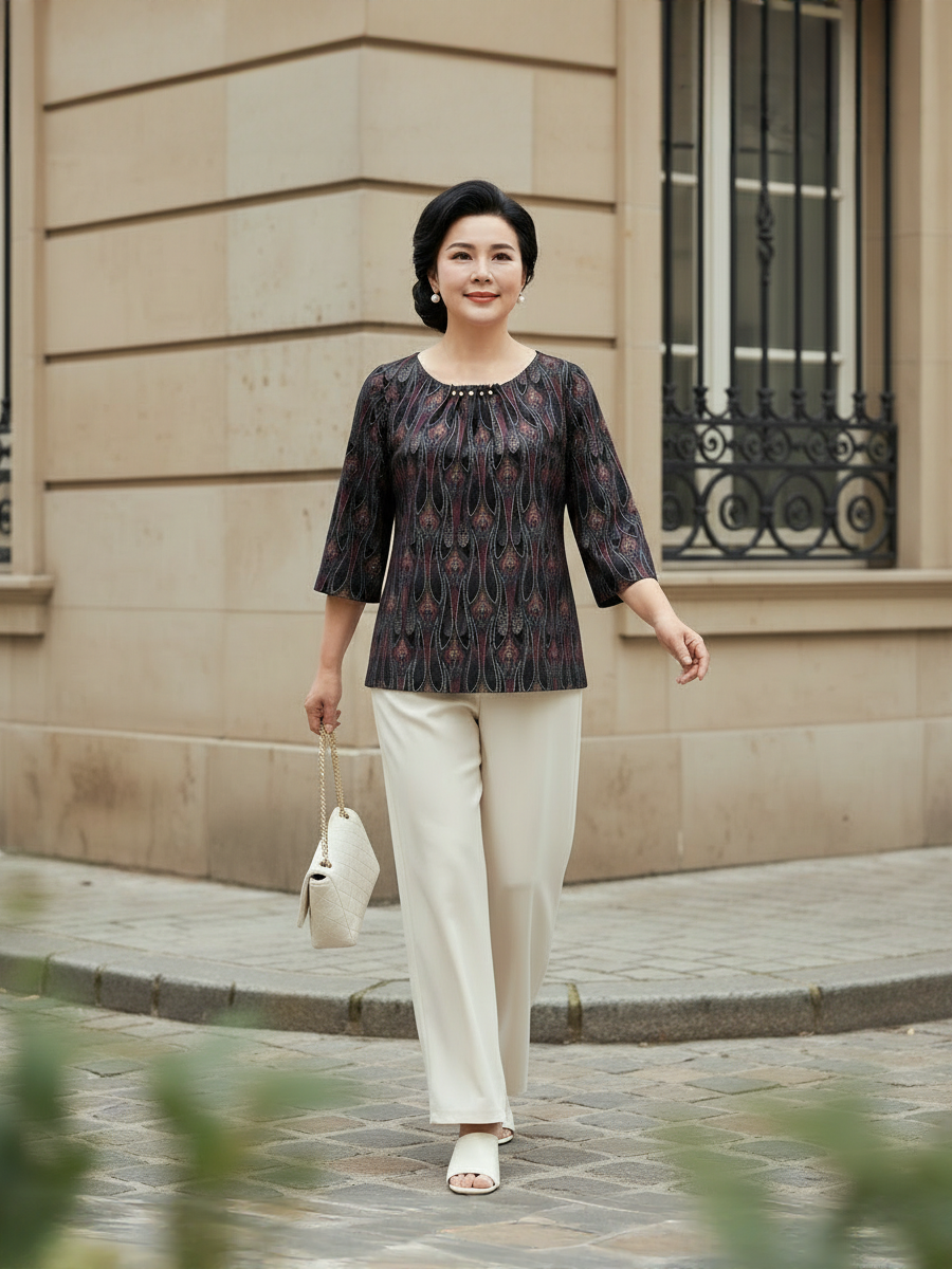  HẠNH - Áo kiểu chất liệu thun 2 da 0483/5.494 