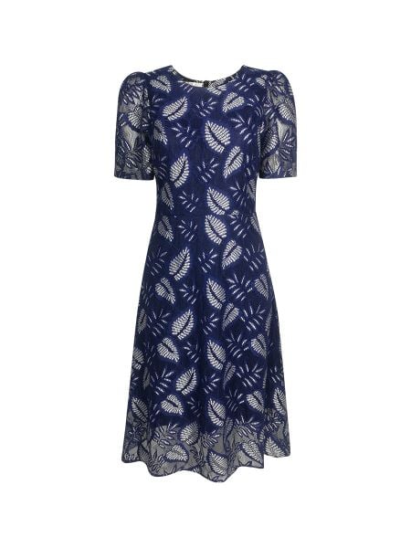  HẠNH - Đầm ren hai lớp cổ tròn tay ngắn 0650/4.434 