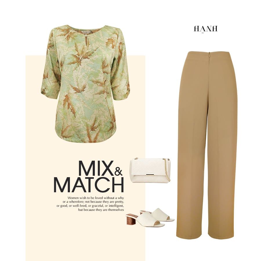  Hạnh Quần dài ống rộng, thun phía sau 0804/5.123 