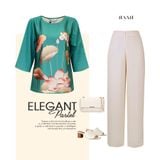  HẠNH - Quần dài dáng suông chất liệu lụa latin 0804/6.85 
