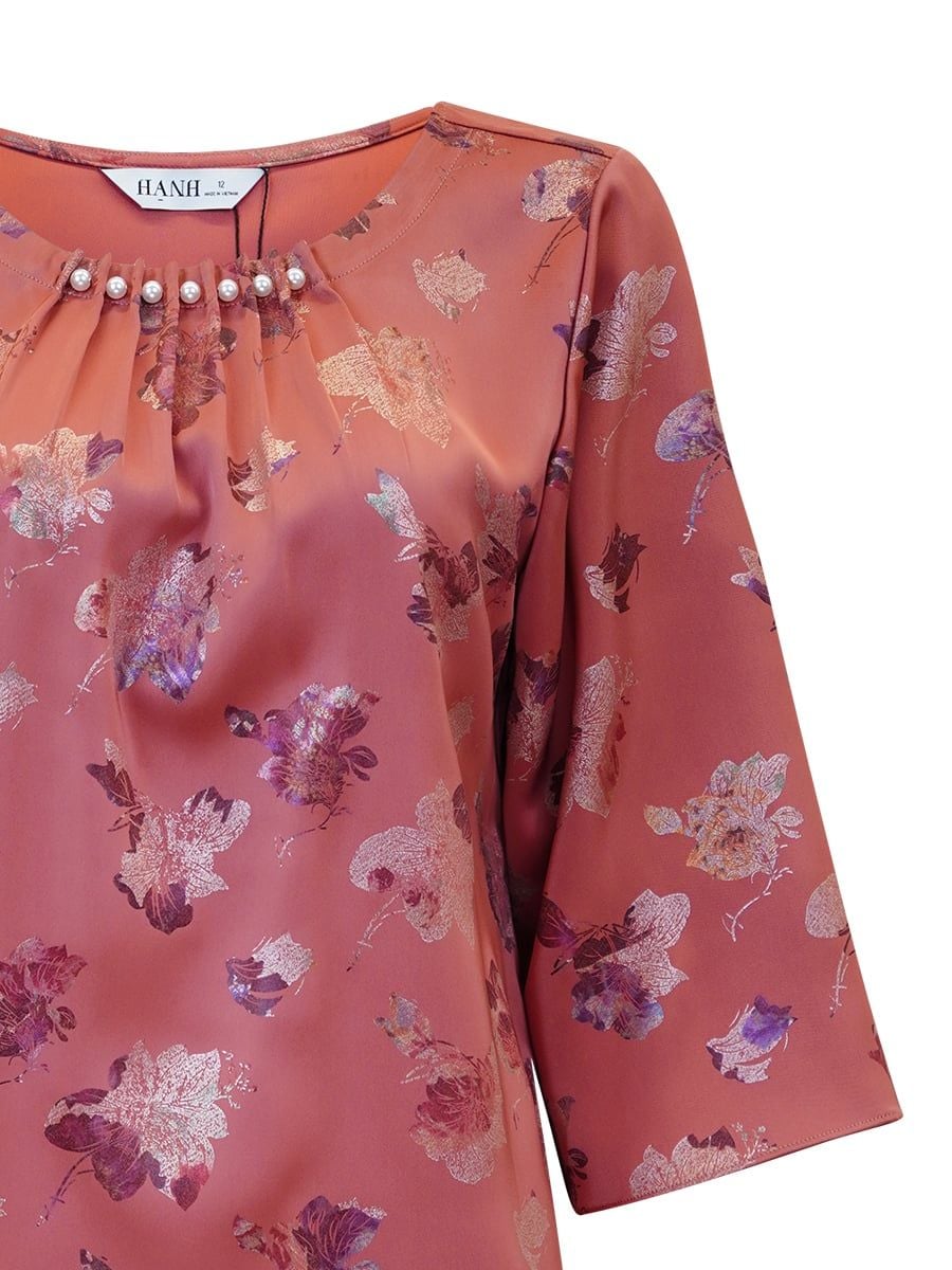  HẠNH - Áo kiểu chất liệu lụa xà cừ 1432/5.121 