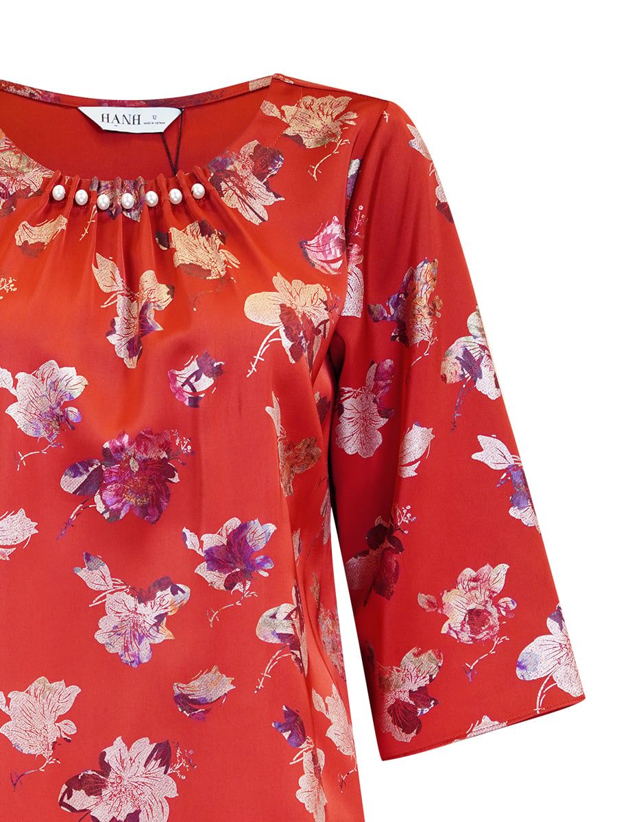  HẠNH - Áo kiểu chất liệu lụa xà cừ 1432/5.122 