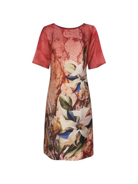  HẠNH - Đầm kiểu cổ tròn tay ngắn chất liệu lụa Tô Châu 1623/4.404 