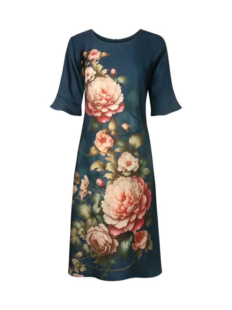  HẠNH - Đầm kiểu chất liệu lụa canvan 1623/4.554 