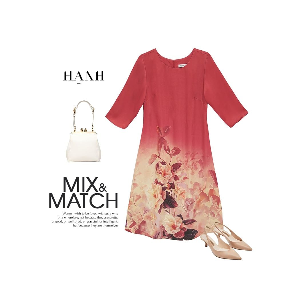  HẠNH - Đầm kiểu chất liệu lụa 1623/5.393 