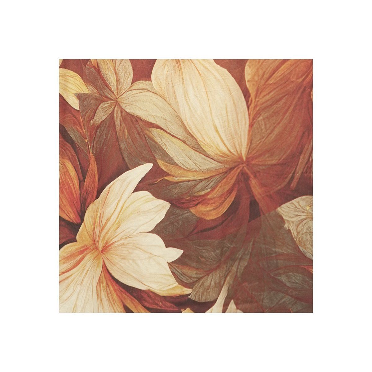  HẠNH Đầm suông trung niên cổ tròn tay lỡ chất liệu lụa in họa tiết hoa 1623/5.396 