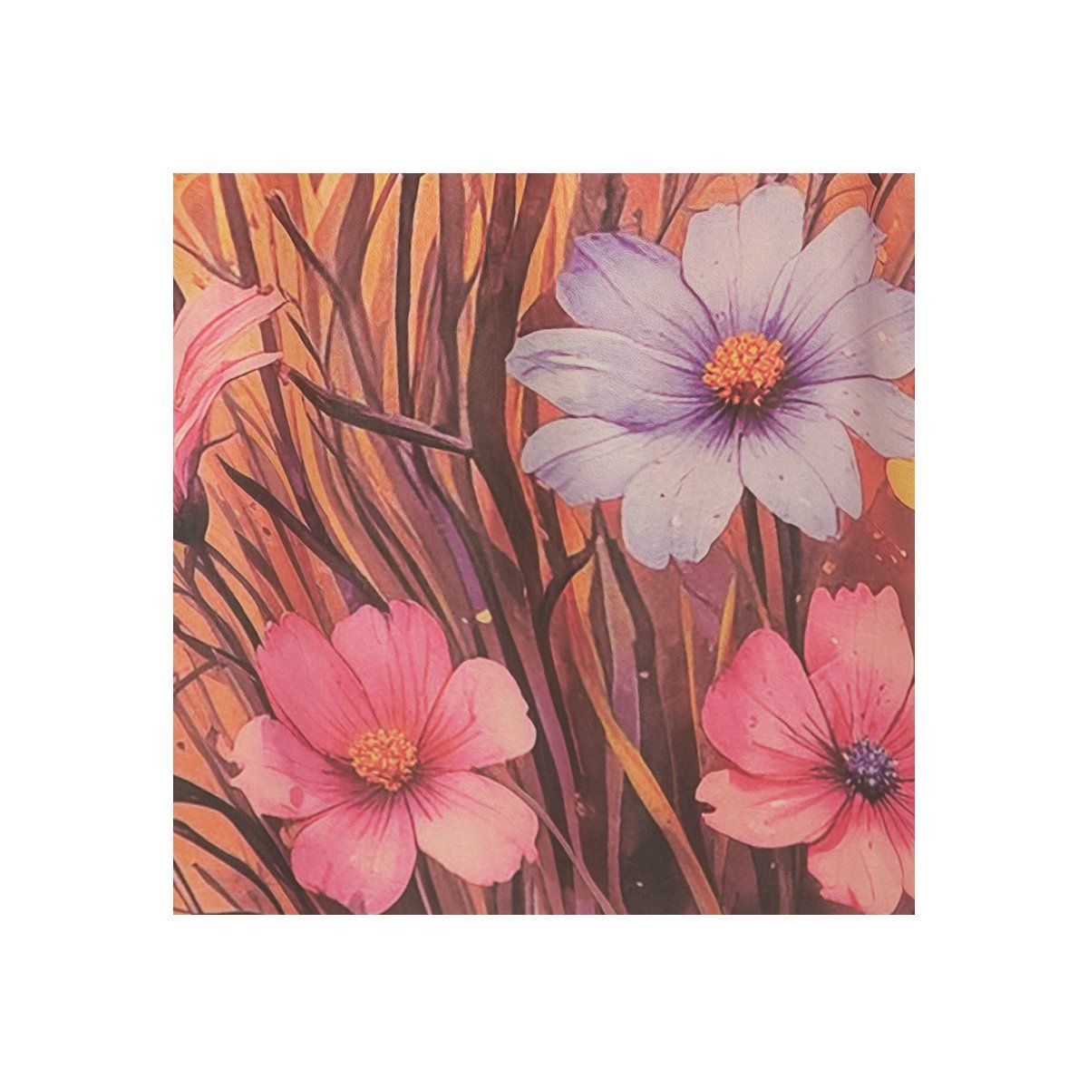  HẠNH - Đầm suông trung niên cổ tròn tay lỡ chất liệu lụa in họa tiết hoa 1623/5.467 