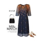  HẠNH - Đầm kiểu cổ tròn tay ngắn chất liệu ren lót lụa 1623/5.497 