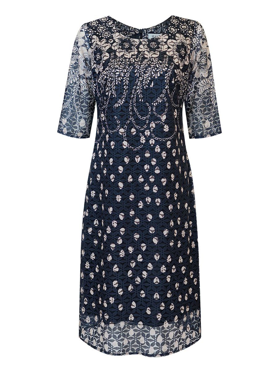  HẠNH - Đầm suông cổ tròn tay lỡ chất liệu ren có lót 1623/5.499 