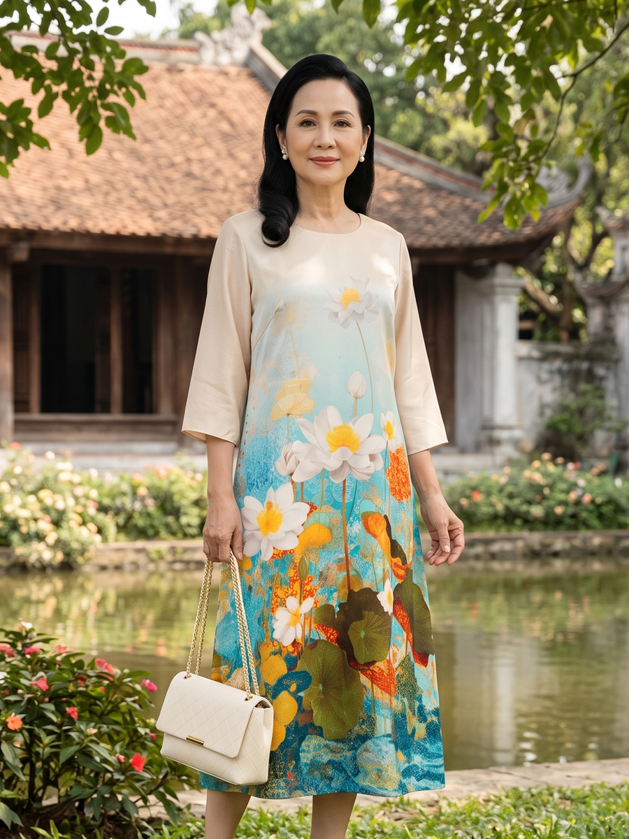  HẠNH-Đầm Kiểu TL Chất Liệu Lụa Cavat 1623/6.251 