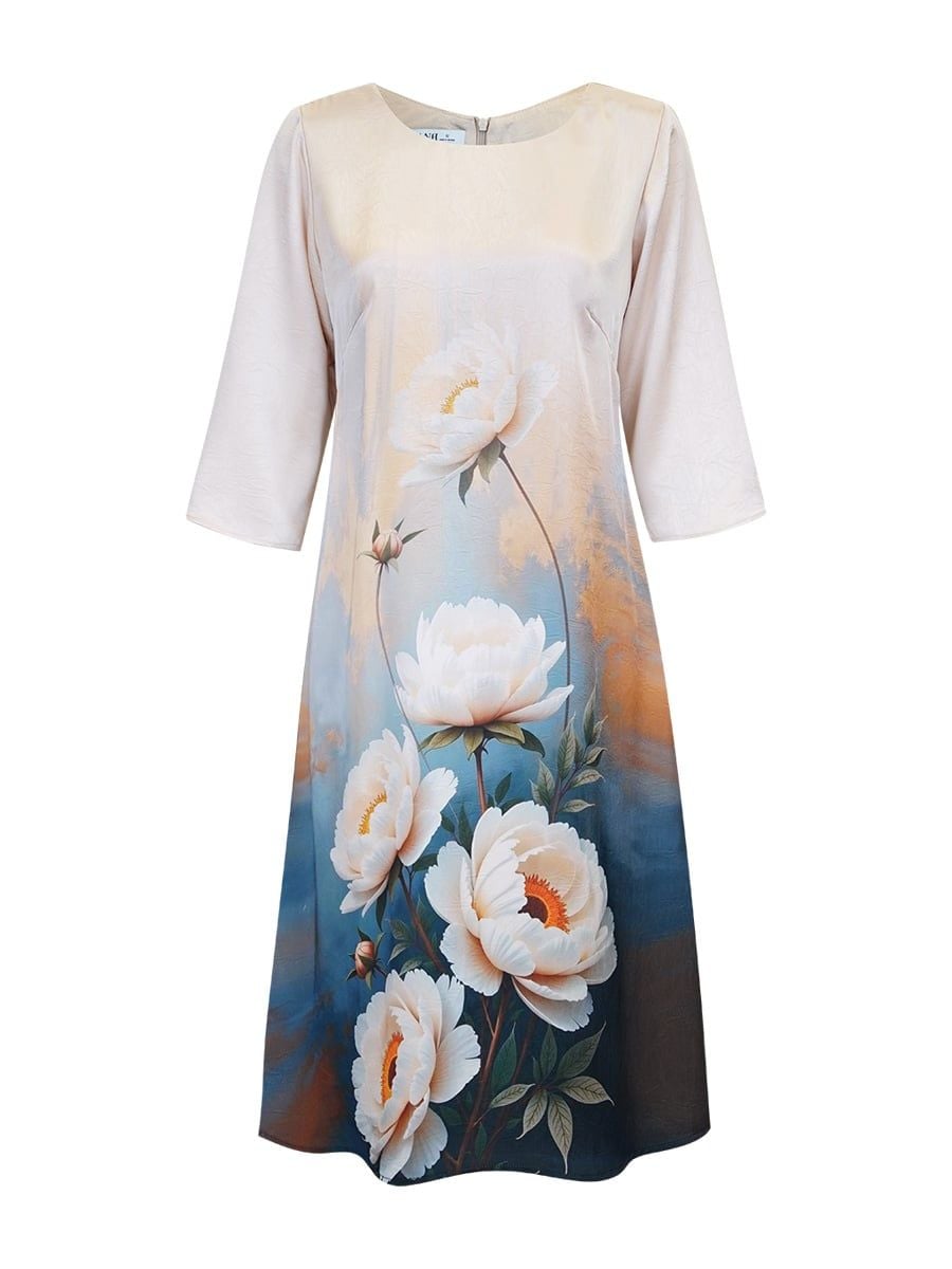  HẠNH - Đầm kiểu chất liệu lụa Cavan 1623/6.25 