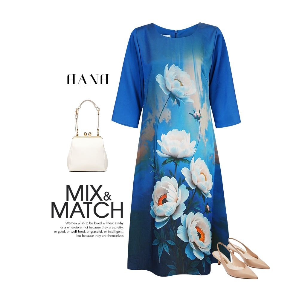  HẠNH - Đầm kiểu chất liệu lụa Cavan 1623/6.26 