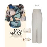  HẠNH - Áo kiểu cổ tròn cổ đính bi tay lỡ chất liệu lụa Canvan 2472/5.15 