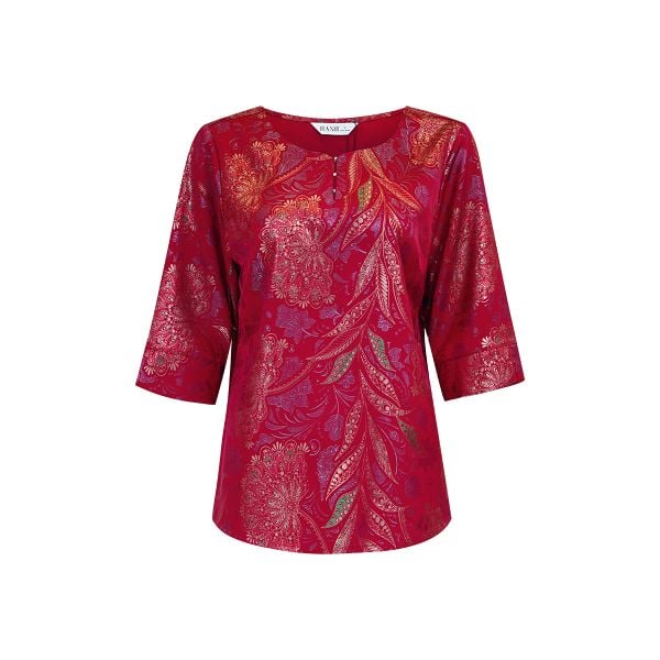  HẠNH - Áo kiểu chất liệu Lụa Nhũ Sắc 2472/6.01 