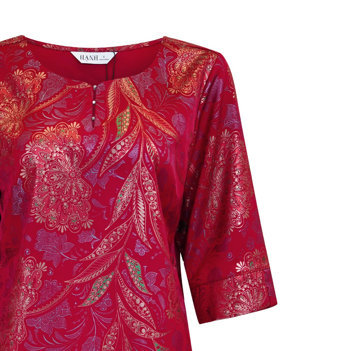  HẠNH - Áo kiểu chất liệu Lụa Nhũ Sắc 2472/6.01 