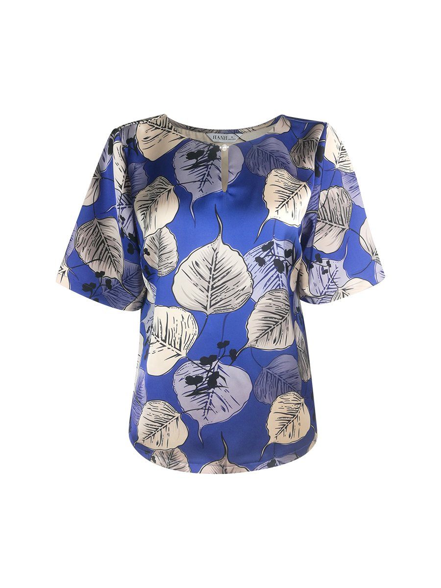  HẠNH - Áo kiểu cổ tròn tay ngắn 2474/4.309 