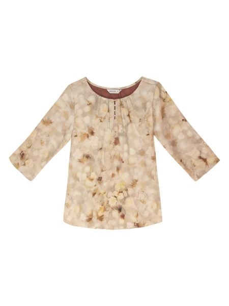 Hạnh - Áo cổ tròn đính bi, họa tiết dập nổi, tay lửng 2486/5.192 