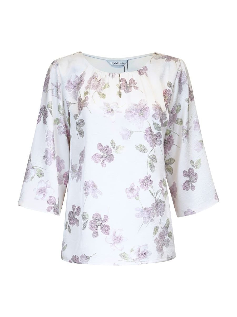  HẠNH - Áo kiểu chất liệu lụa nhũ sắc 2486/5.543 