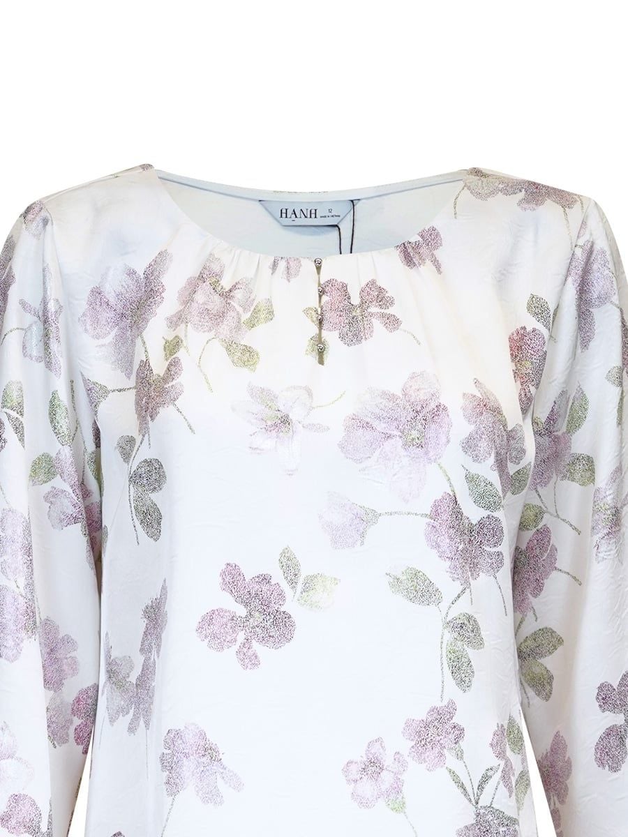  HẠNH - Áo kiểu chất liệu lụa nhũ sắc 2486/5.543 