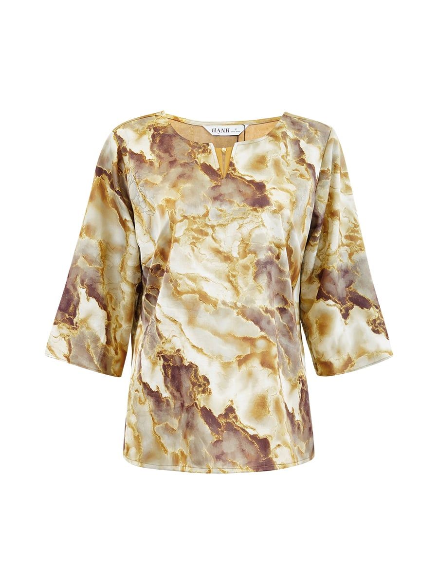  HẠNH - Áo kiểu chất liệu lụa Mẫu Đơn 2489/5.466 