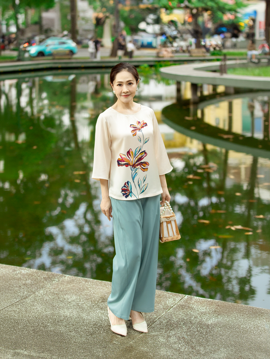  HẠNH - Áo kiểu chất liệu lụa cavan 2491/5.413 