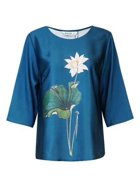  HẠNH - Áo kiểu chất liệu lụa Canvan 2491/5.440 