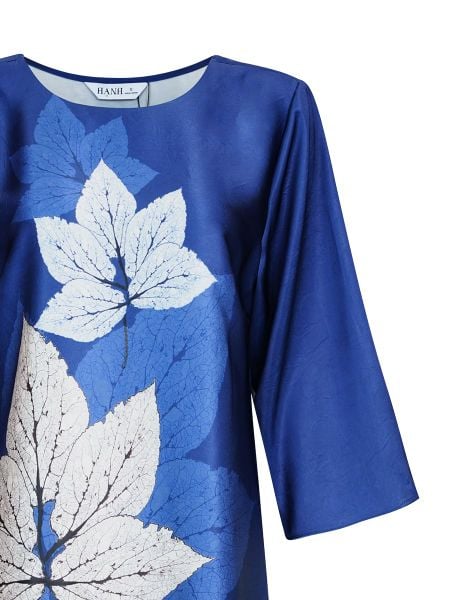  HẠNH - Áo kiểu cổ tròn tay lỡ chất liệu lụa Canvan 2491/5.452 