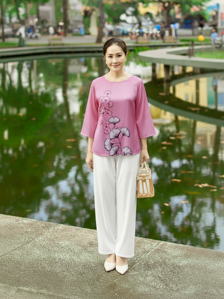  HẠNH - Áo Kiểu chất liệu lụa canvan 2491/5.489 