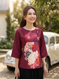  HẠNH- Áo kiểu chất liệu lụa cavan 2491/6.198 