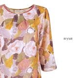 Hạnh Áo cổ xẻ V viền kết hạt, tay lủng 