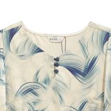  HẠNH - Áo kiểu trung niên cổ đính nút tay lỡ chất liệu lụa in hoạ tiết 25417/5.430 