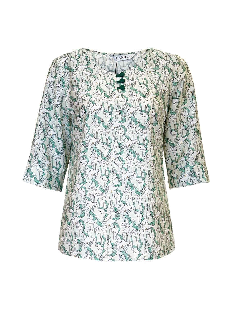  HẠNH - Áo kiểu chất liệu cotton 25417/5.514 