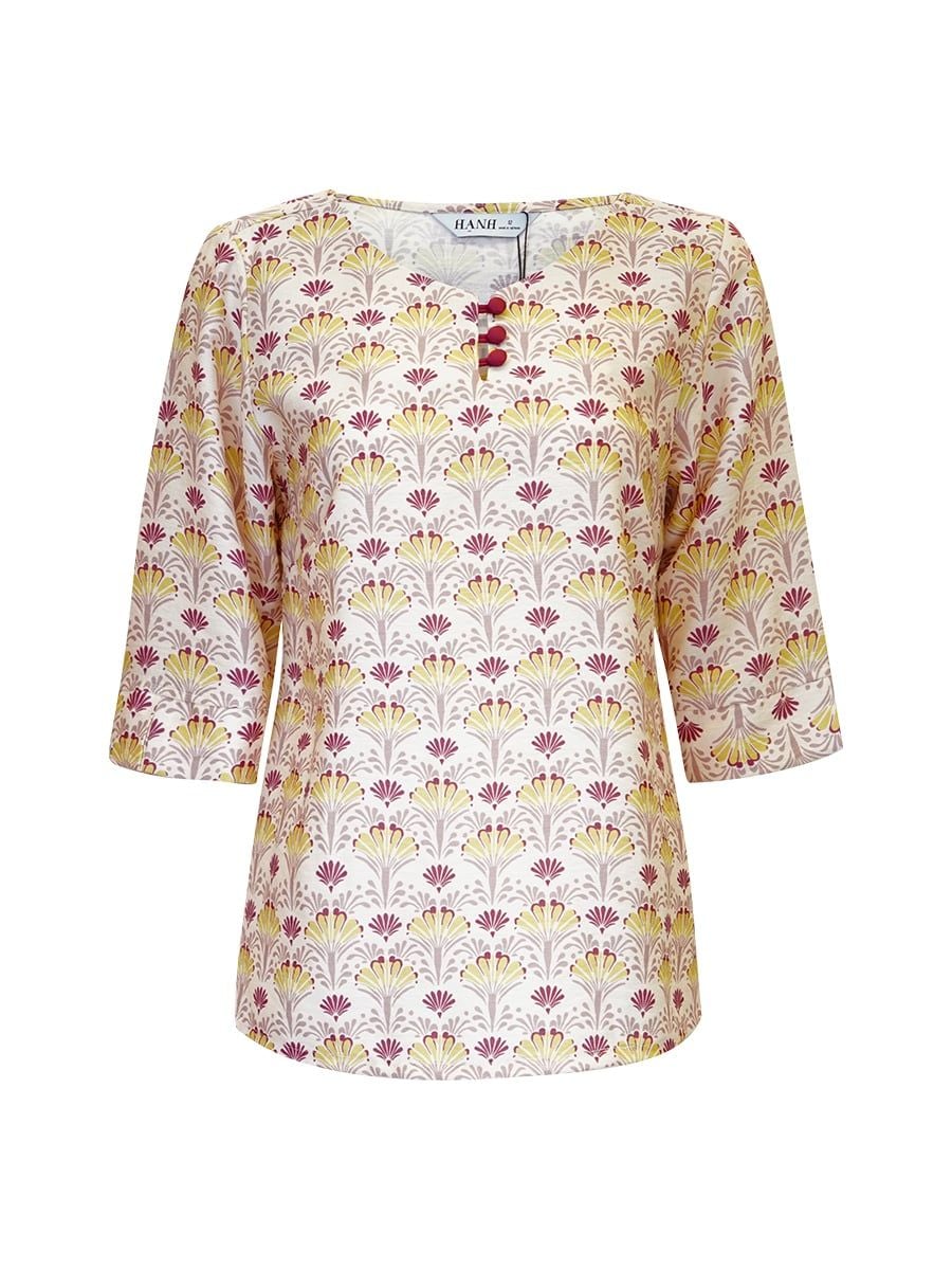  HẠNH - Áo kiểu chất liệu cotton 25417/5.557 