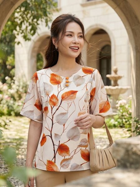  HẠNH-Áo Kiểu NT Chất Liệu Cavat 25417/6.144 