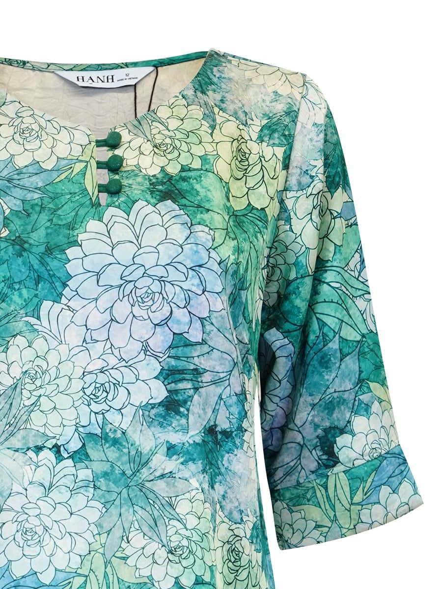  HẠNH - Áo kiểu chất liệu lụa Canvas 25417/6.67 